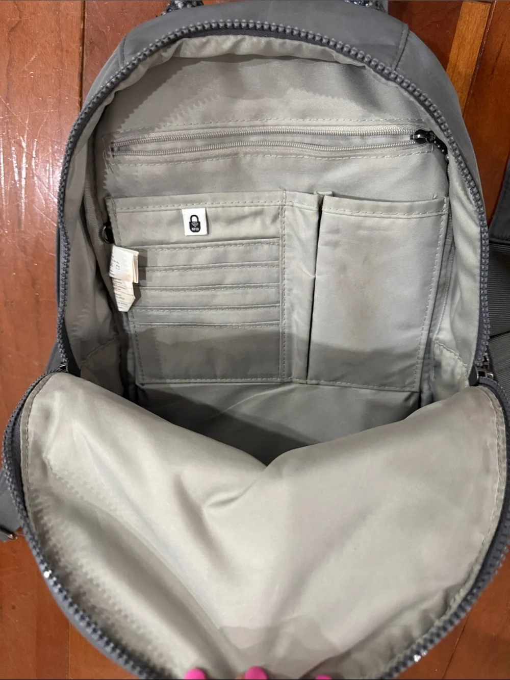 Baggallini Gray Nylon Mini Backpack